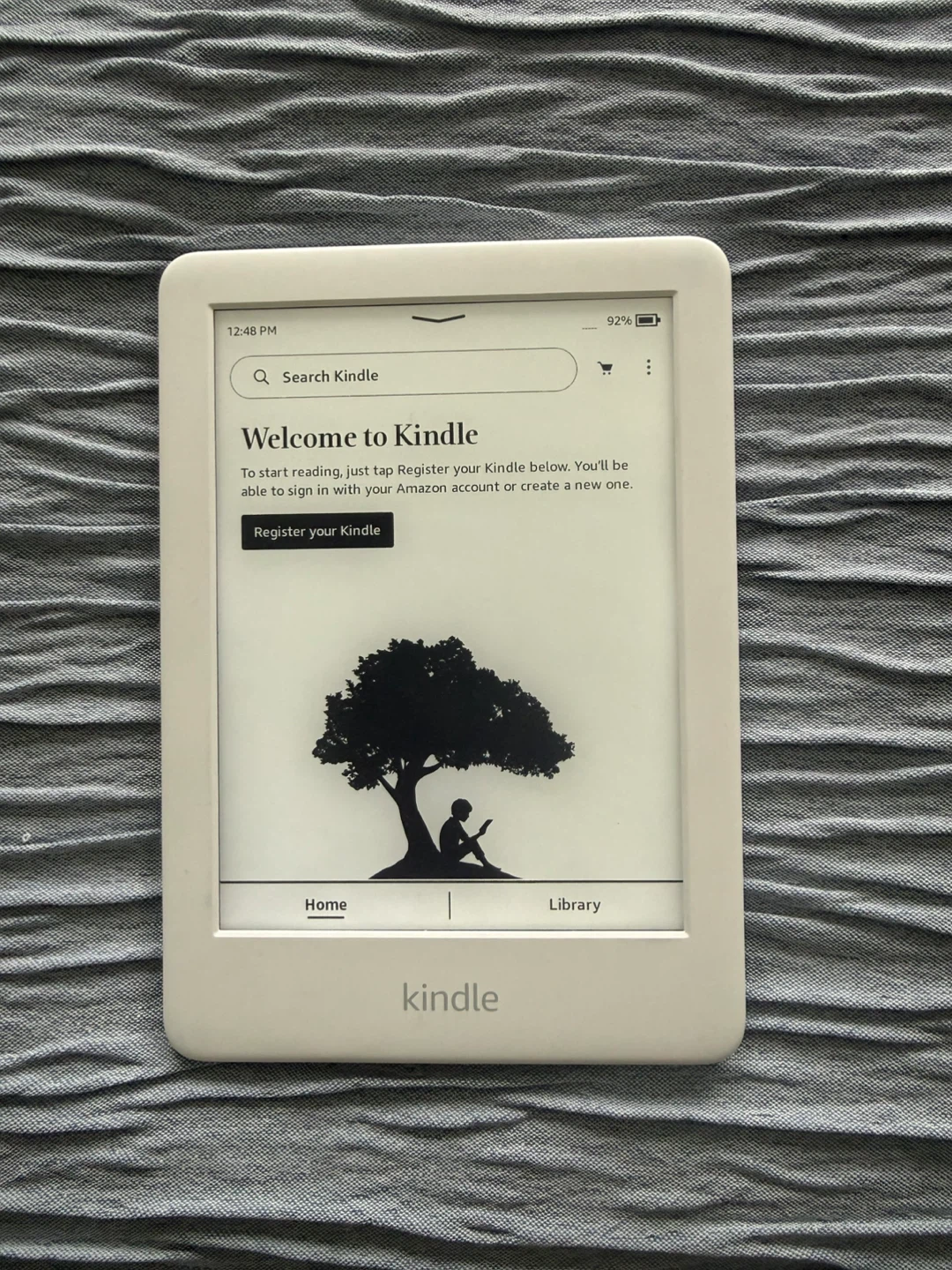 White Amazon Kindle E-Reader