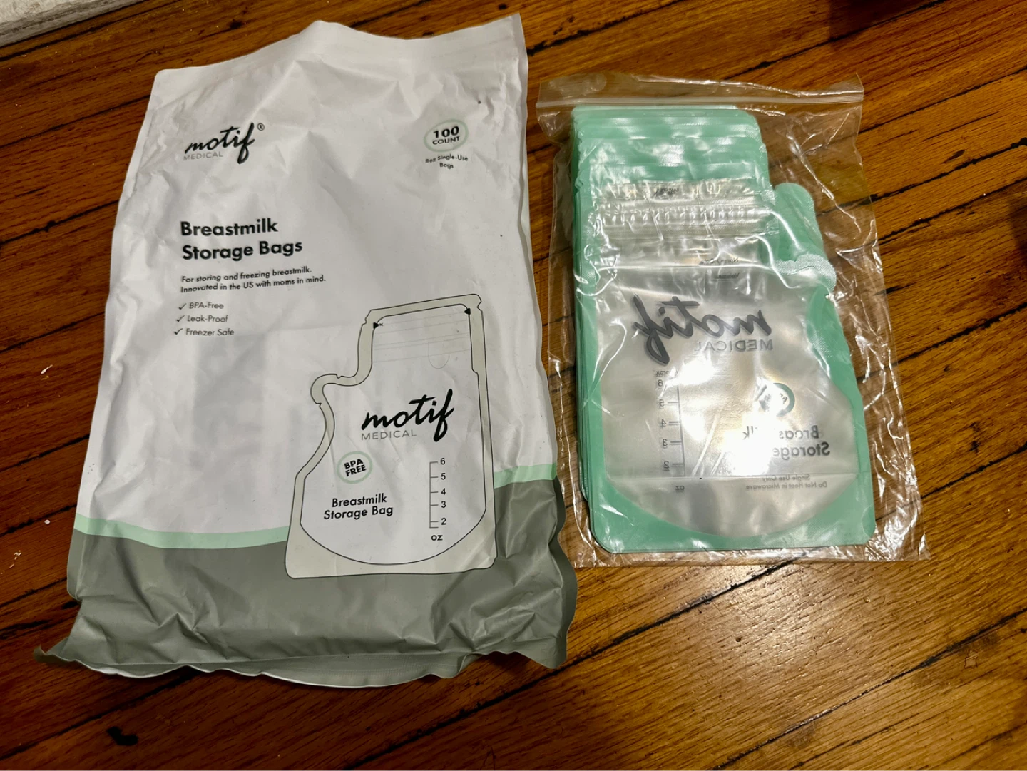 Motif Medical Breastmilk Storage Bags - 100 Count