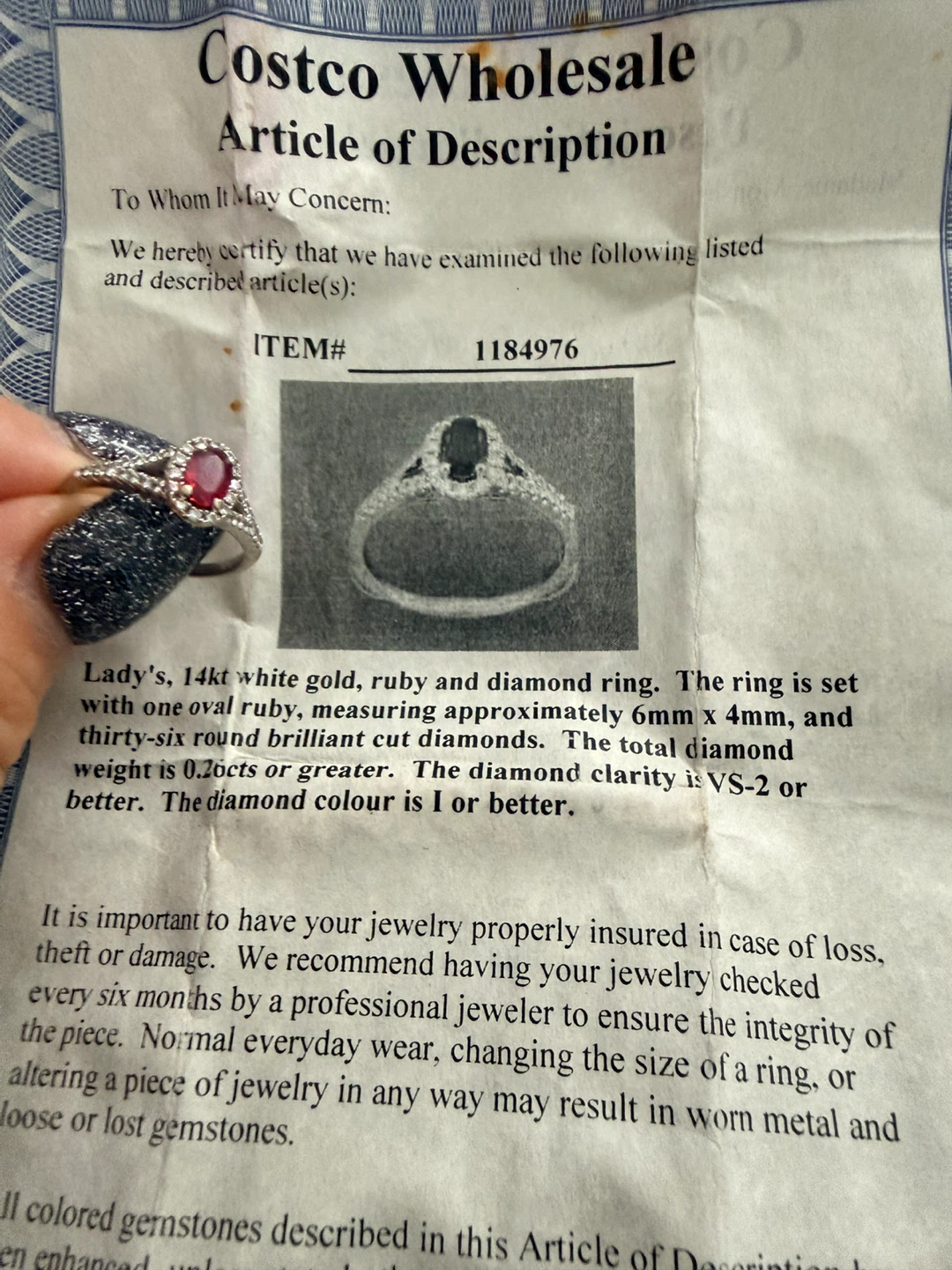 Beautiful ring size 7