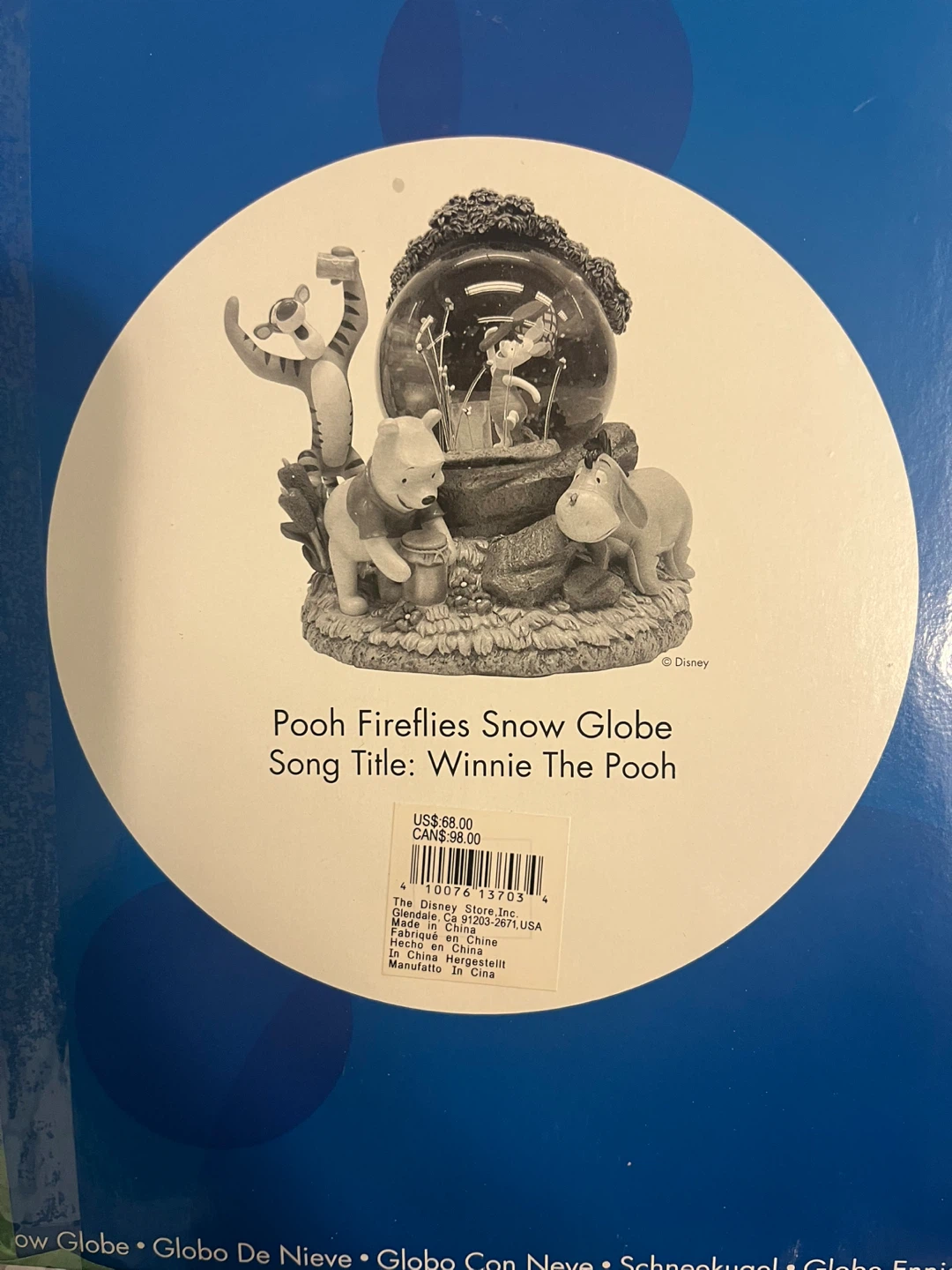 Disney Winnie The Pooh Fireflies Snow Globe - photo 3