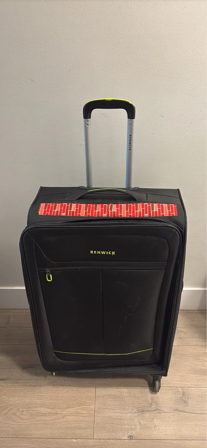 Renwick Black Rolling Suitcase Luggage on Four Wheels - photo 3