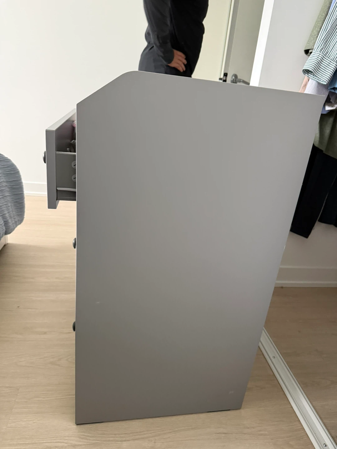 IKEA Grey 3-Drawer Dresser - photo 2