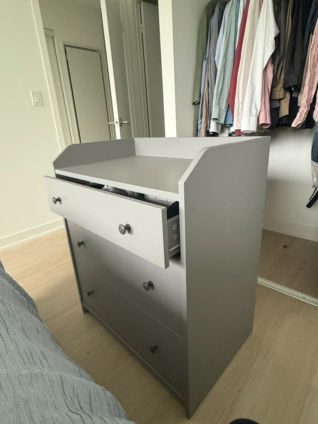 IKEA Grey 3-Drawer Dresser