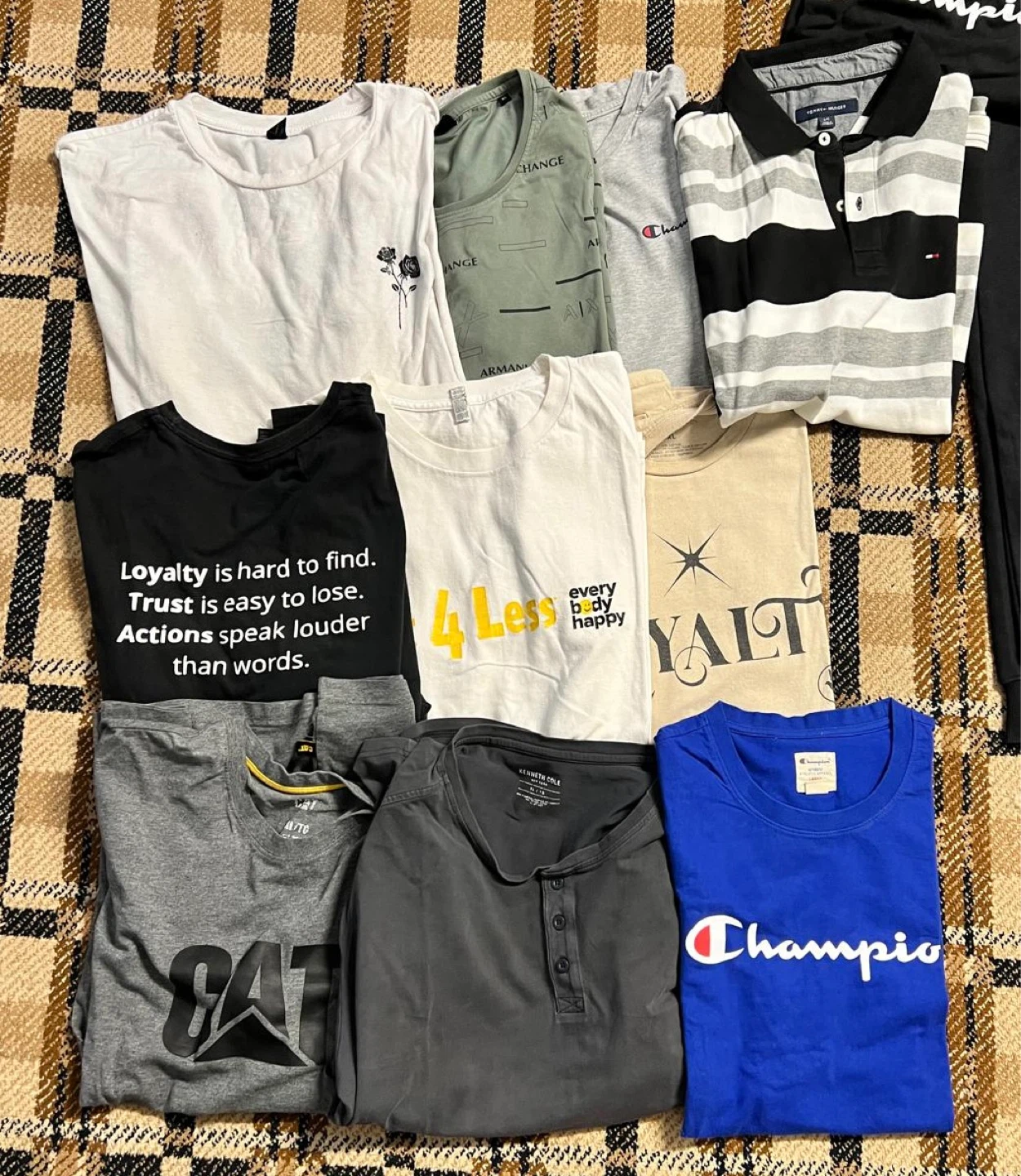 Men’s Clothing Bundle L–XL (Champion, Puma, Tommy Hilfiger)
