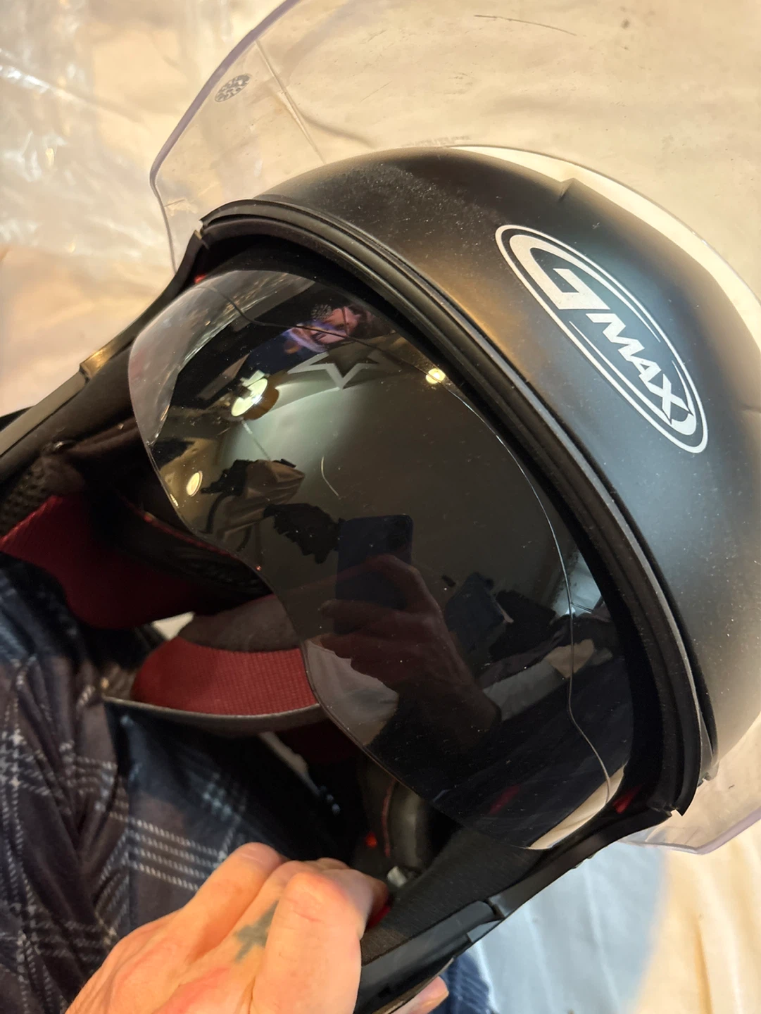 GMAX Motorcycle Helmet with Visor - photo 3