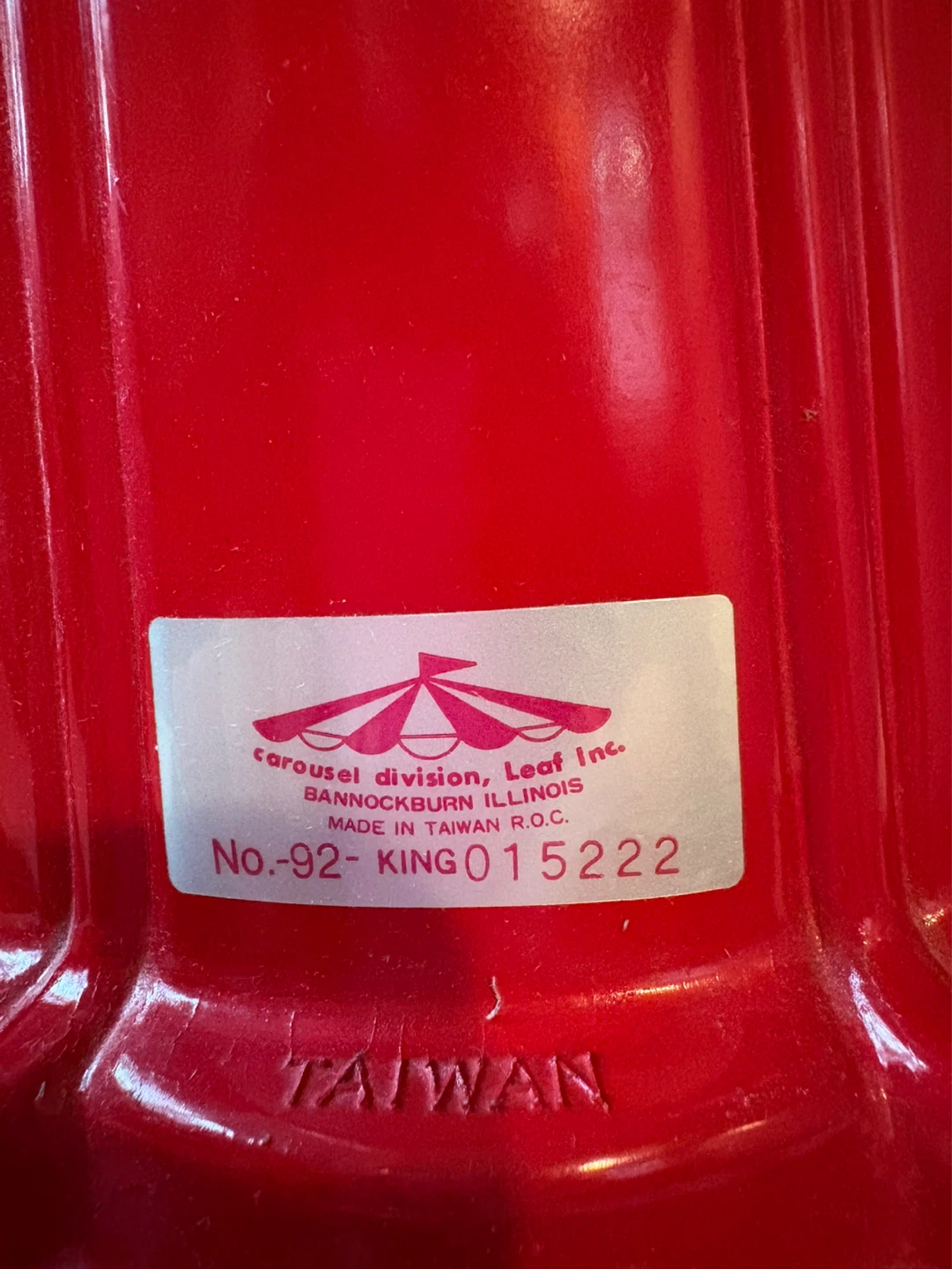 Vintage Red Carousel Gumball Machine - photo 2