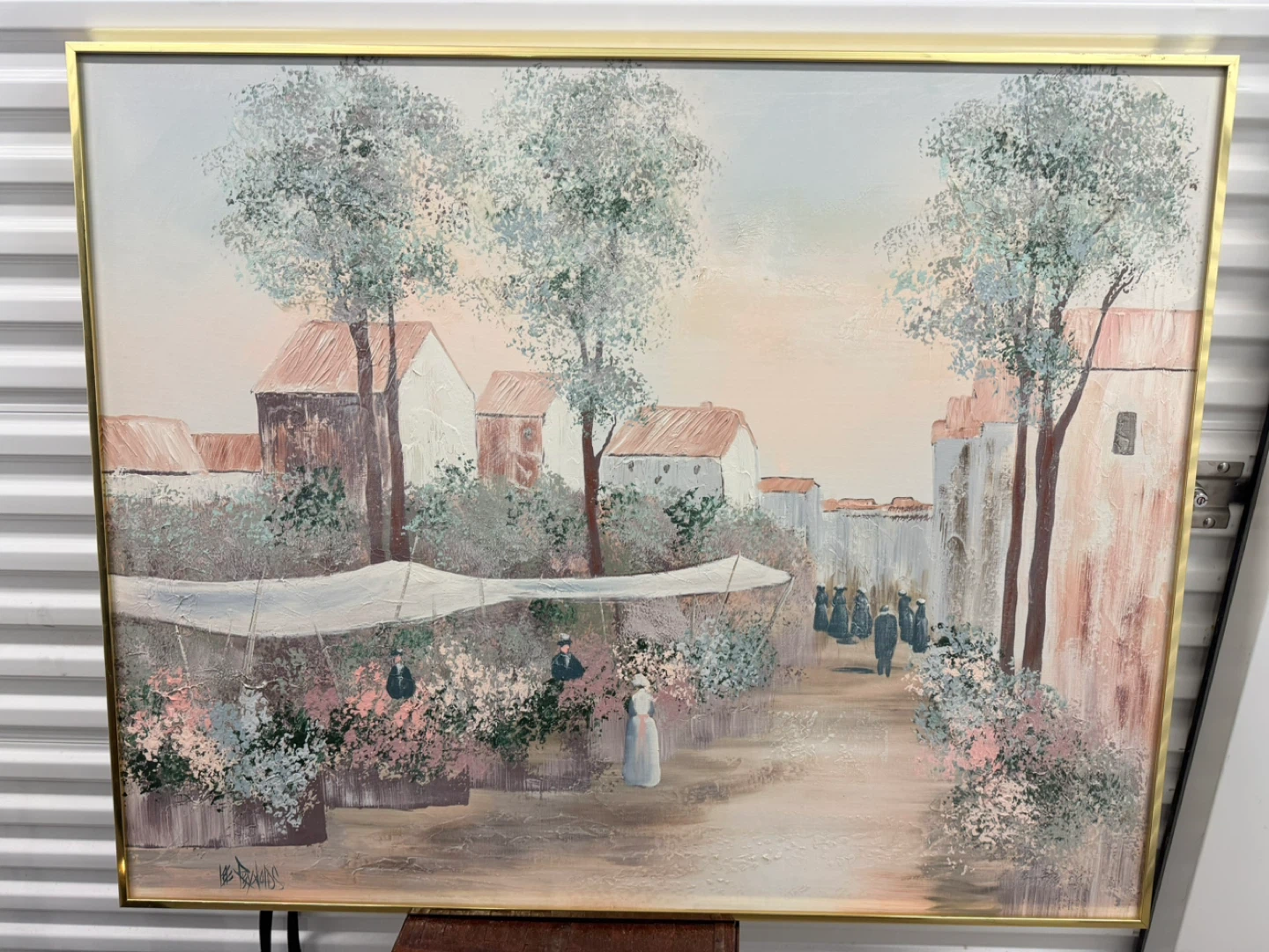 Lee Reynolds Oil Painting - European Market Scene
