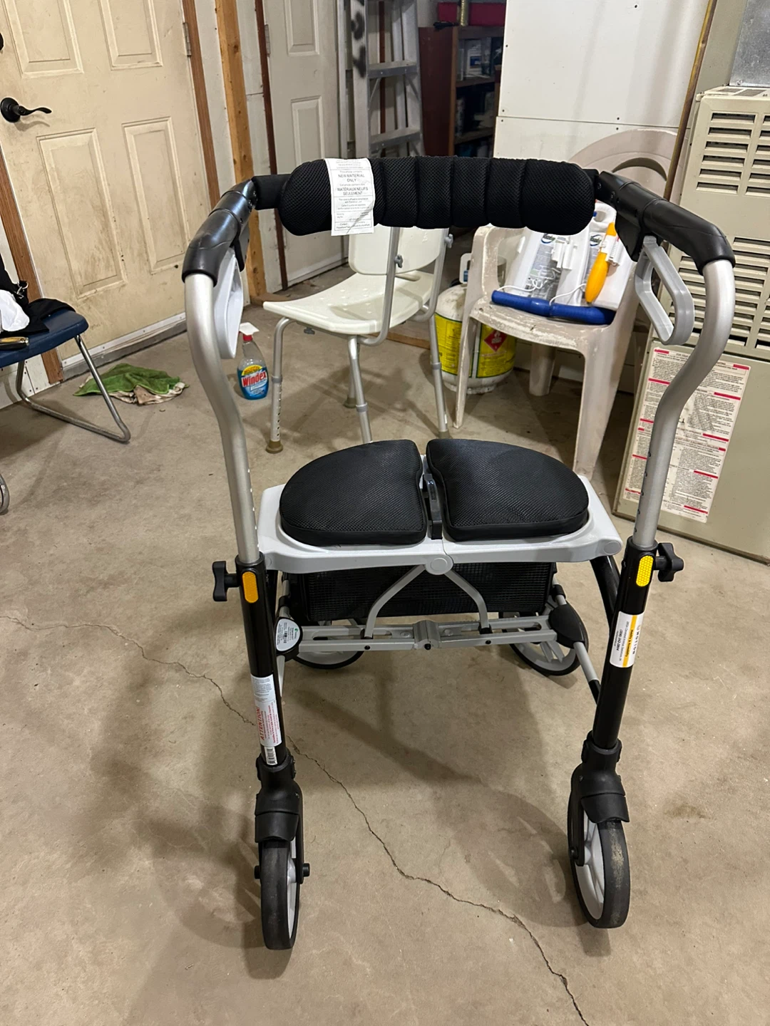 Evolution Xpresso Lite Tall C Walker with Seat and Basket