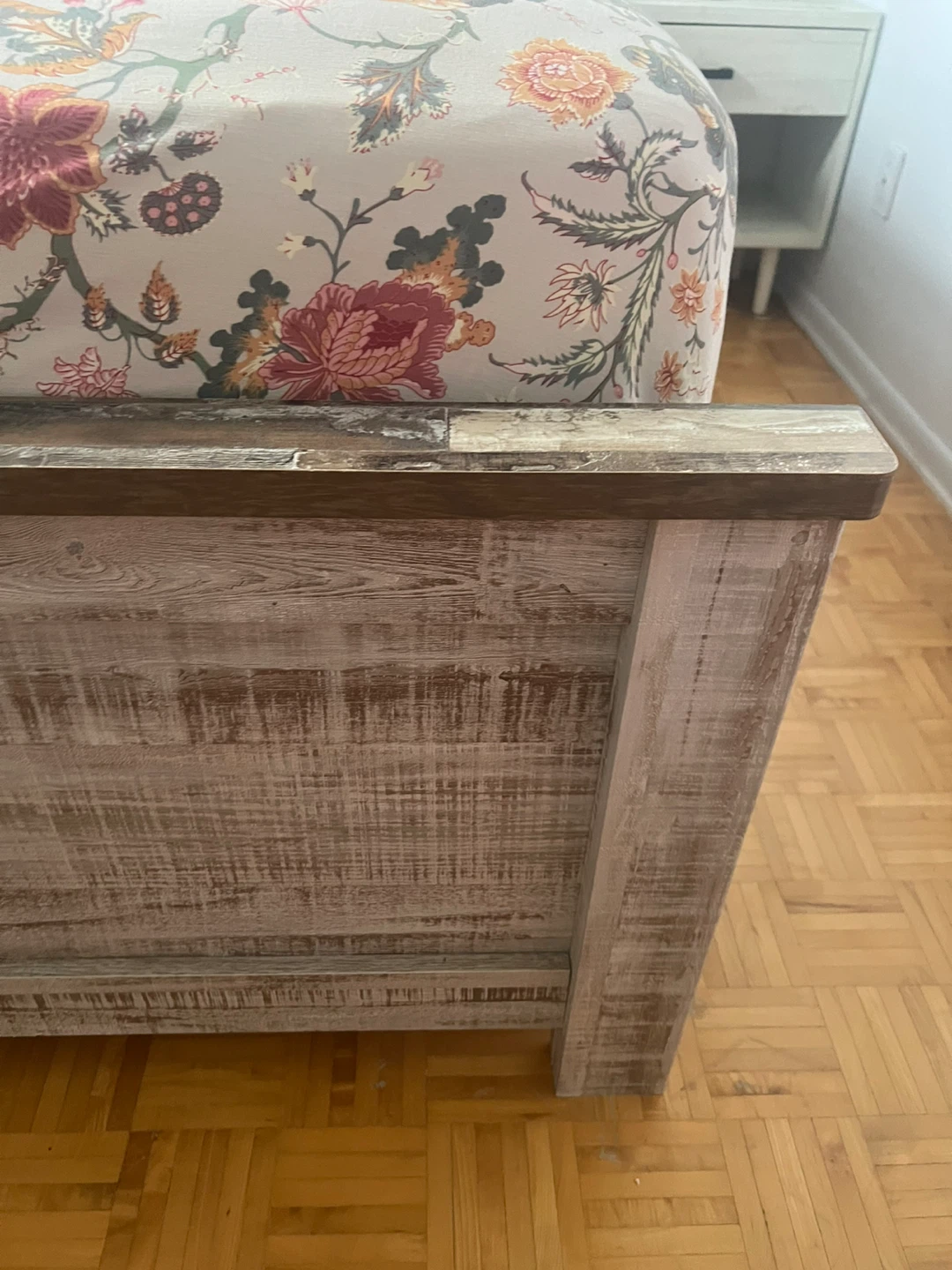 Rustic Wood Bed Frame and 8-Drawer Dresser Set - photo 5