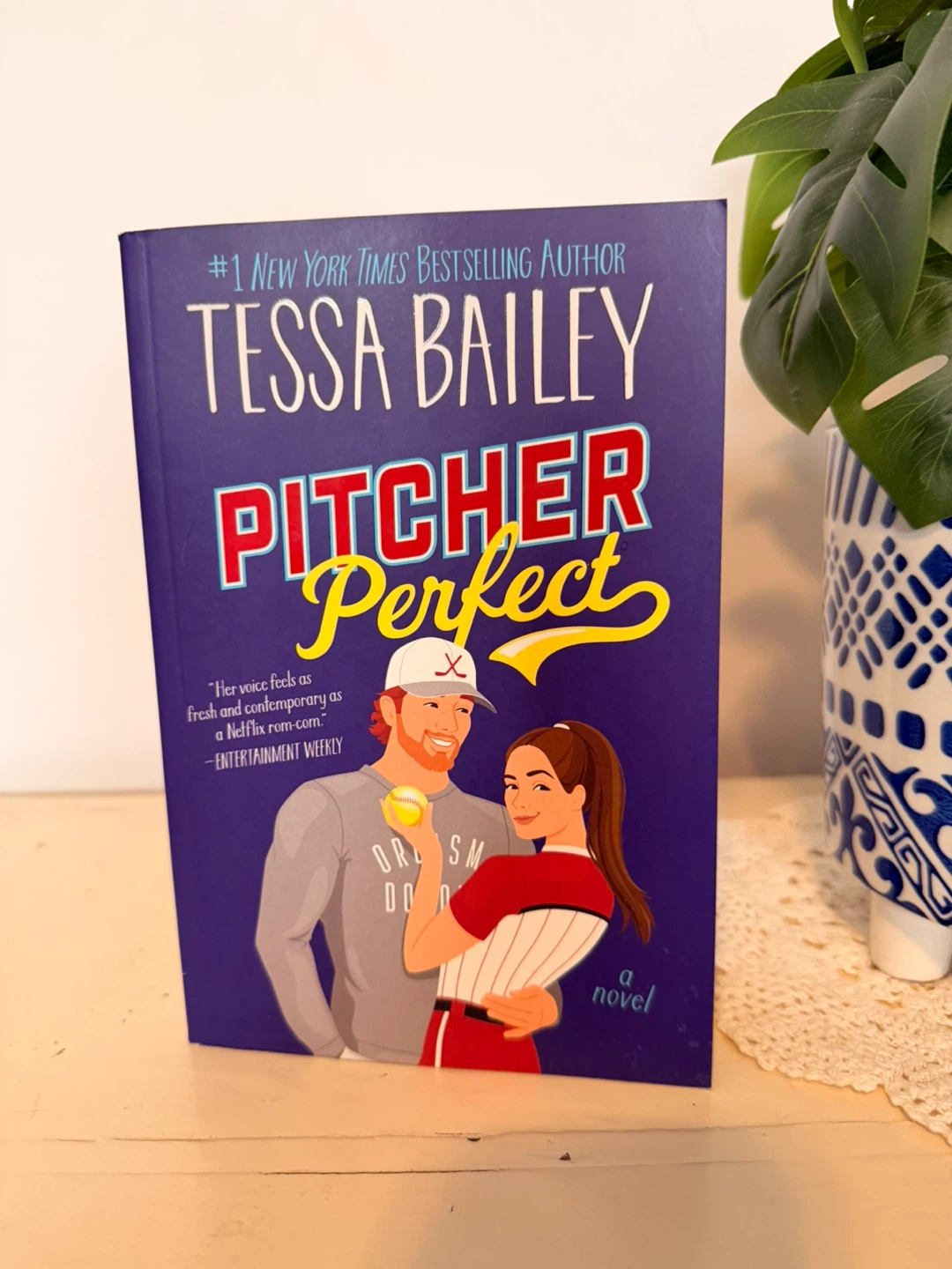Sprayed Edge Pitcher Perfect Novel by Tessa Bailey (Paperback) - photo 2