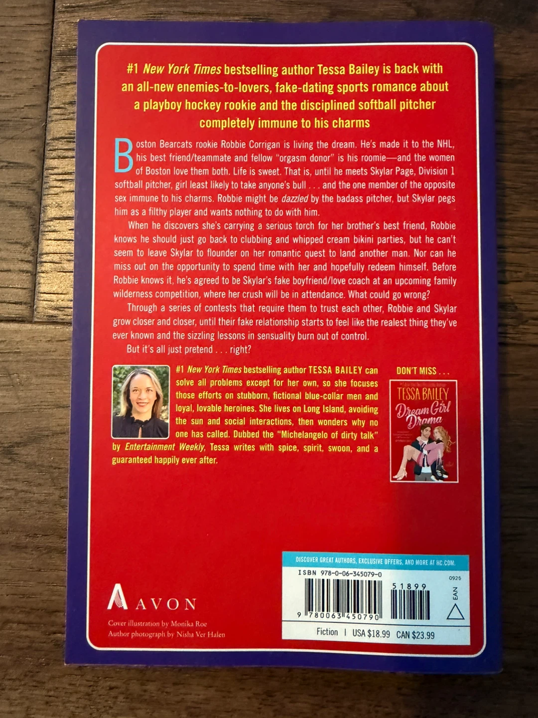 Sprayed Edge Pitcher Perfect Novel by Tessa Bailey (Paperback) - photo 3
