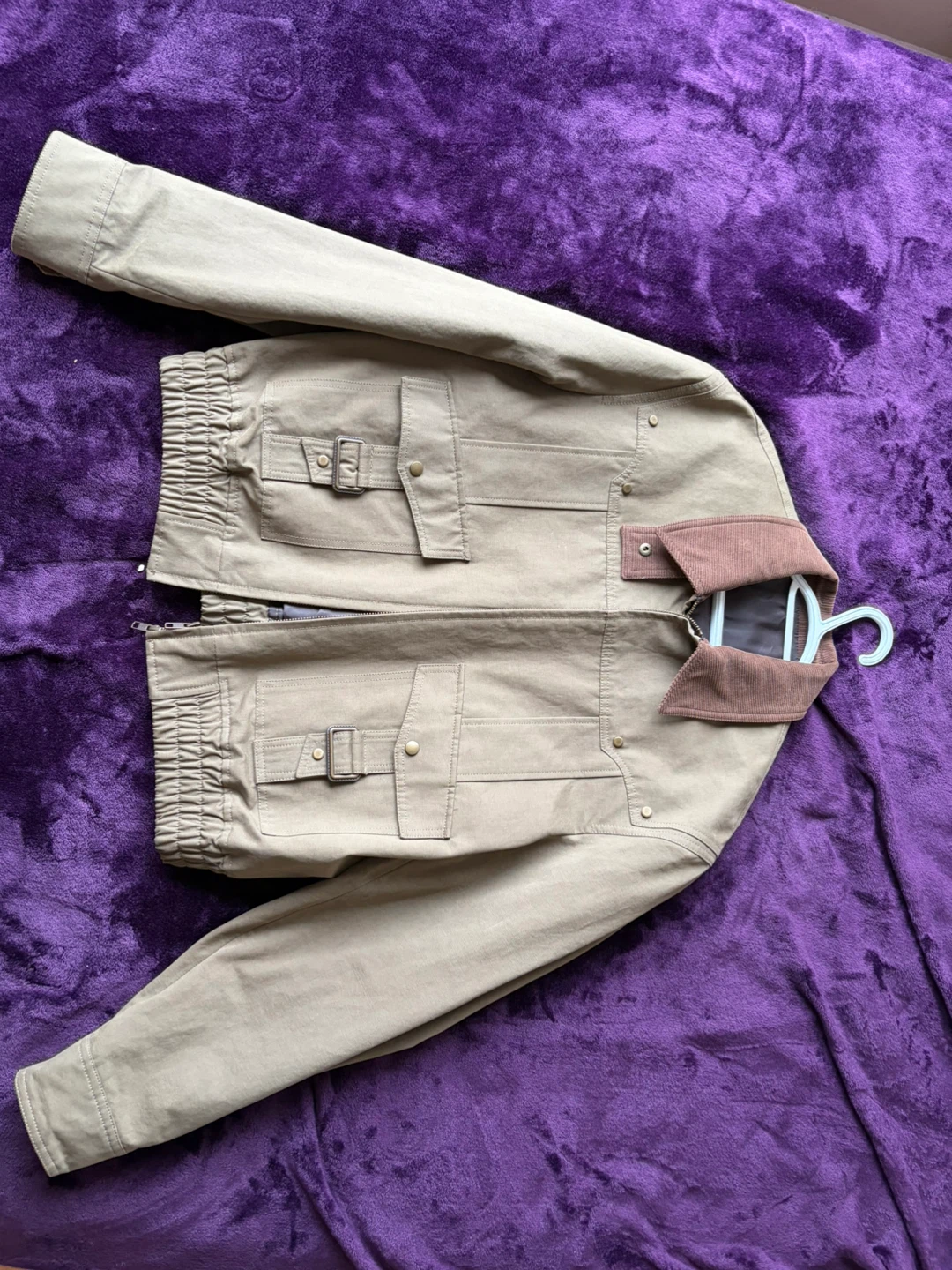 Korean Hunting Jacket with Corduroy Collar