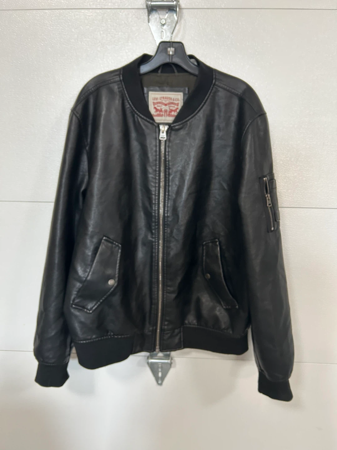 Levi Strauss & Co. Faux Leather Bomber Jacket