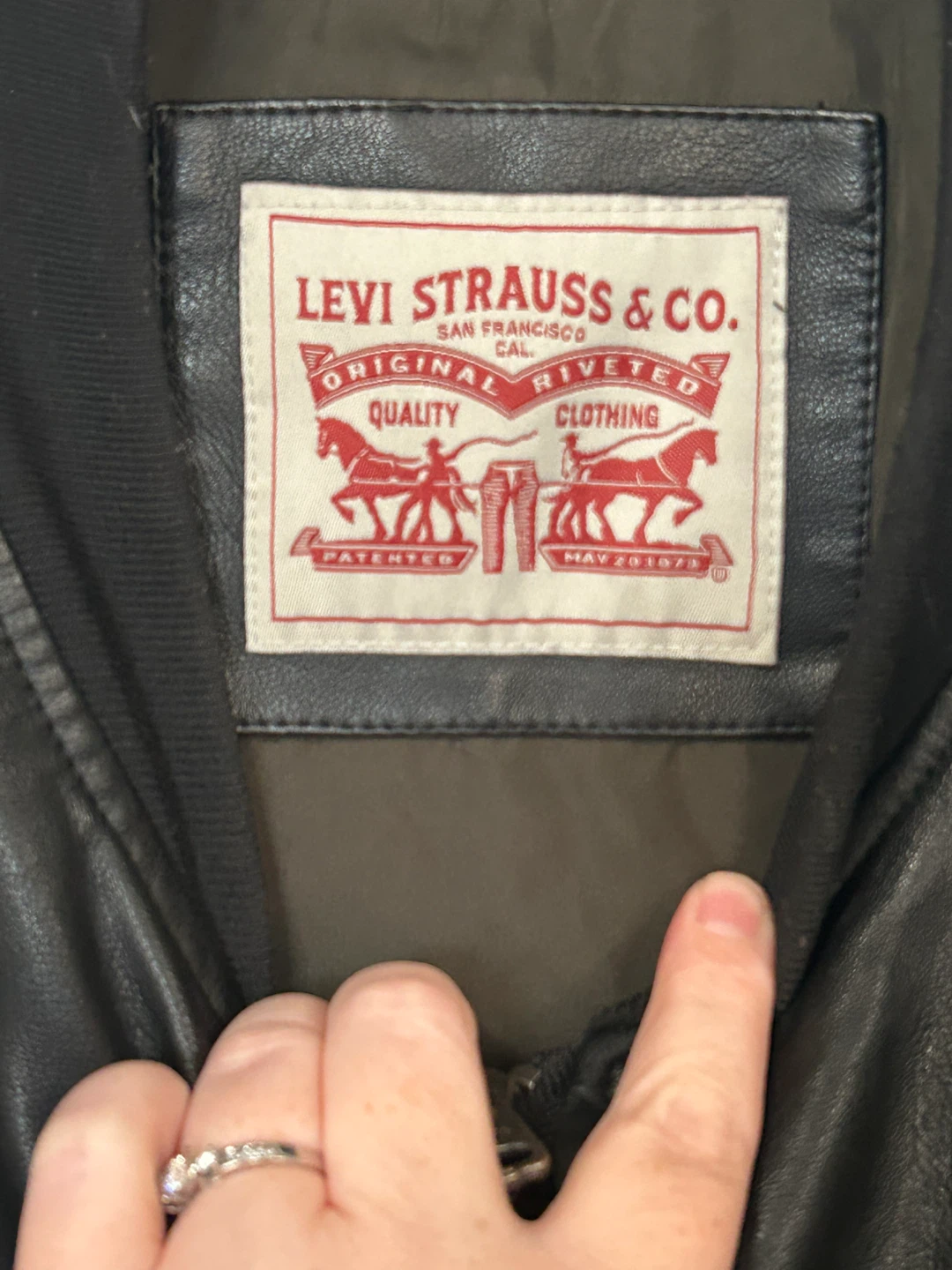Levi Strauss & Co. Faux Leather Bomber Jacket - photo 2