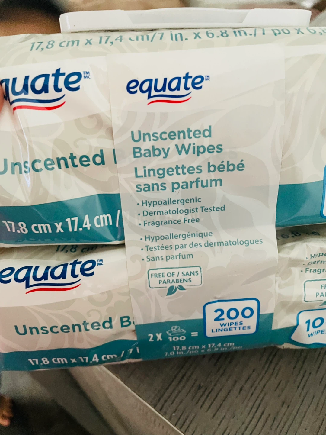 Equate Unscented Baby Wipes - 100 Count