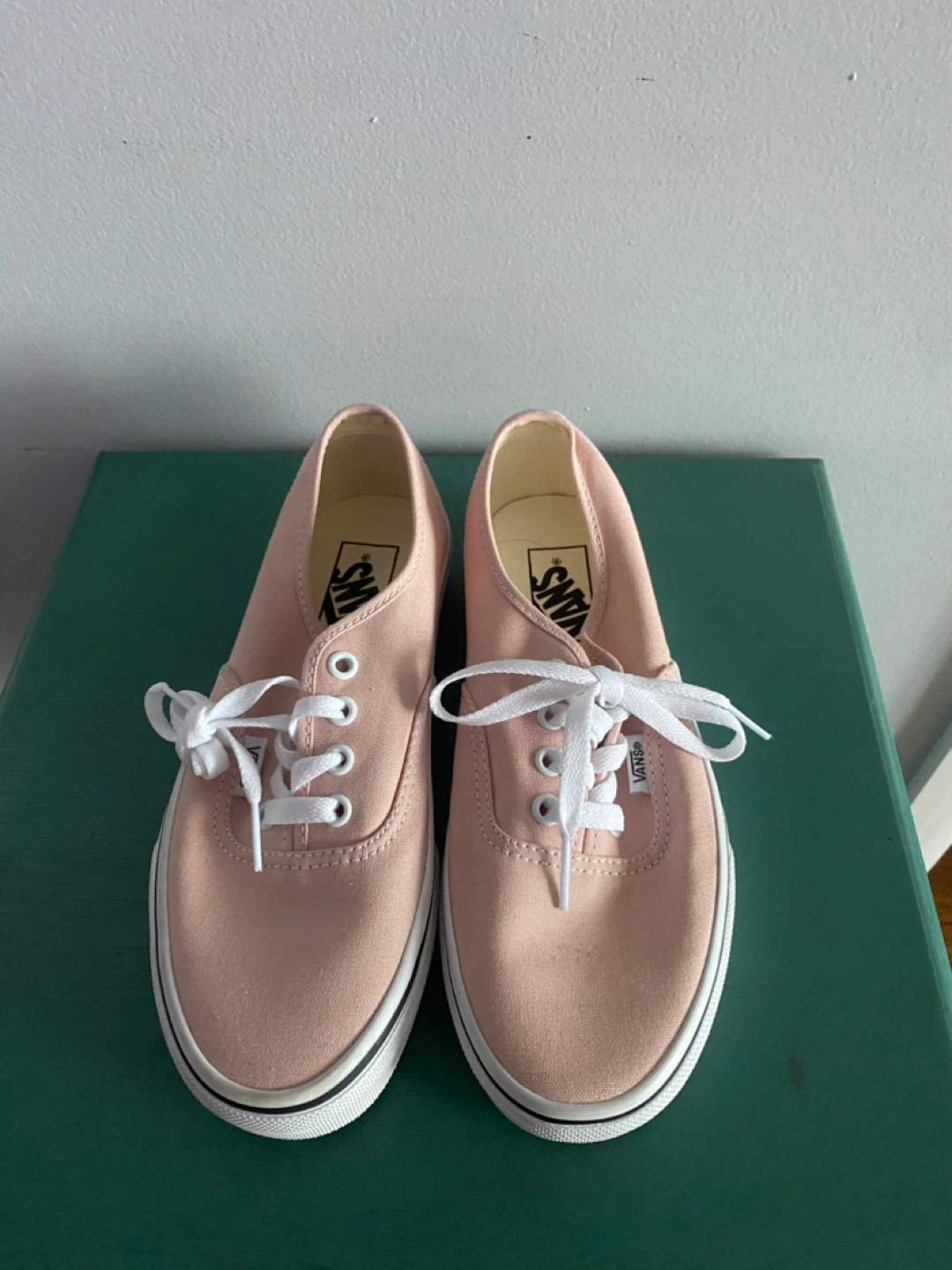 Vans  Pink Canvas Sneakers - Size 7