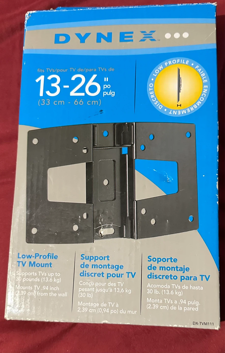 Dynex Low-Profile TV Mount for 13-26" TVs
