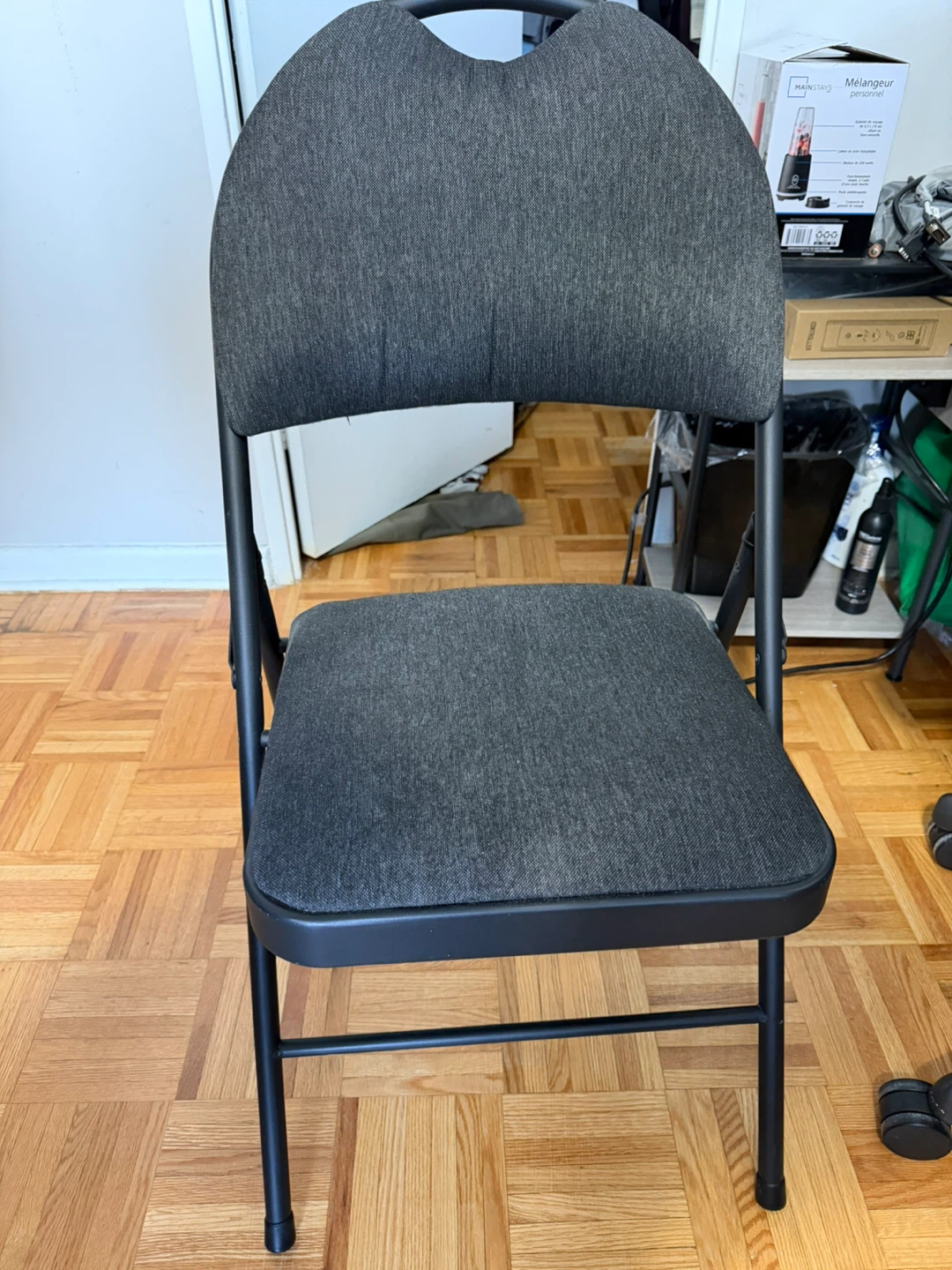 Price is for all 3 Dark Grey Fabric Folding Chair