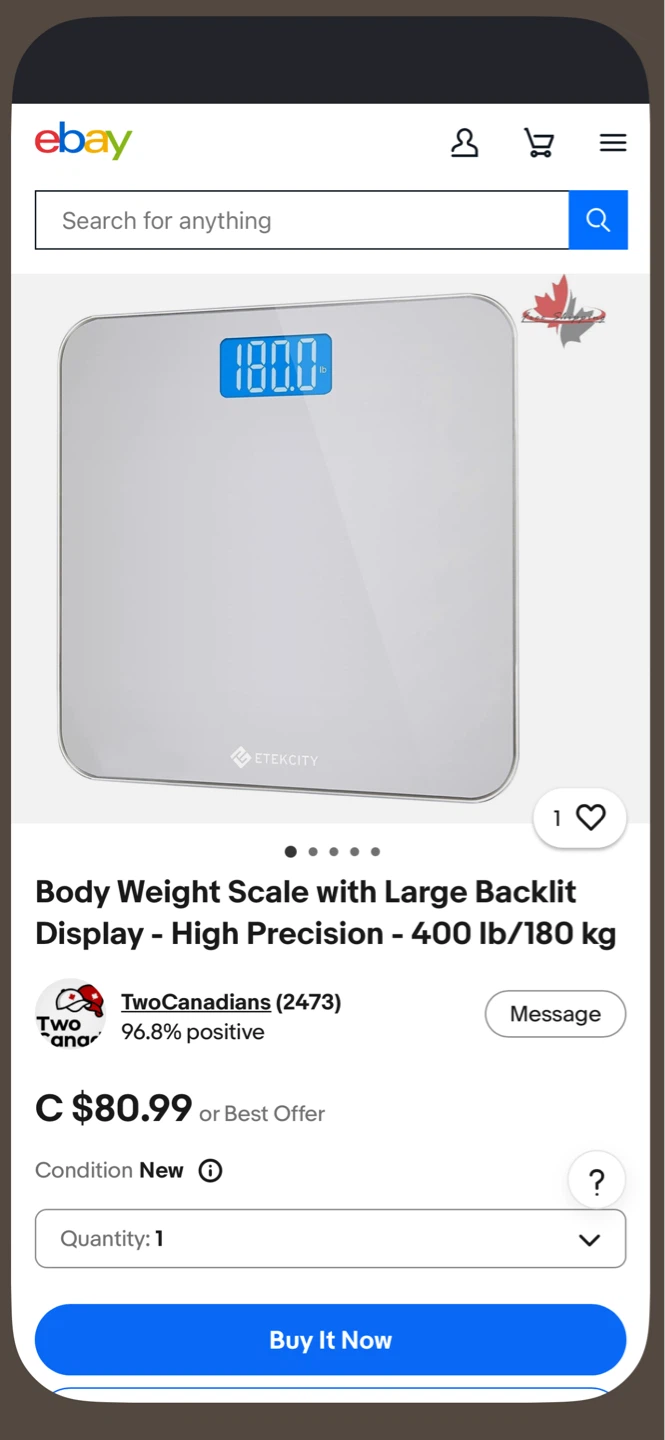 Etekcity Body Weight Scale - photo 3