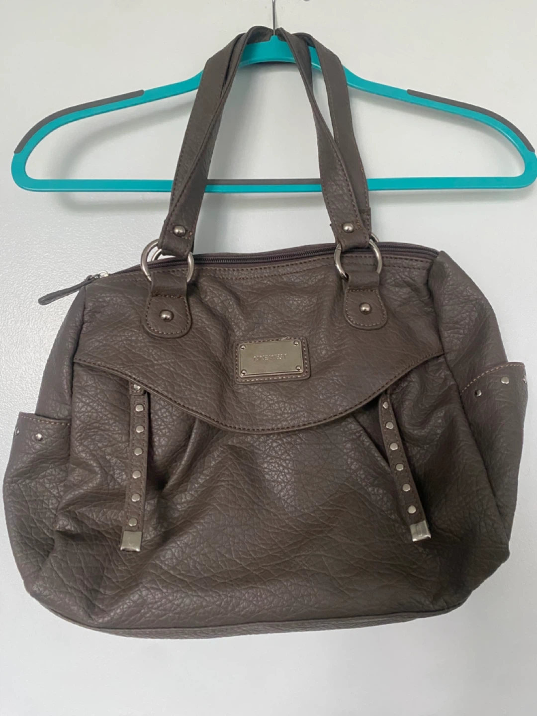 Nine West Brown Leather Shoulder Bag