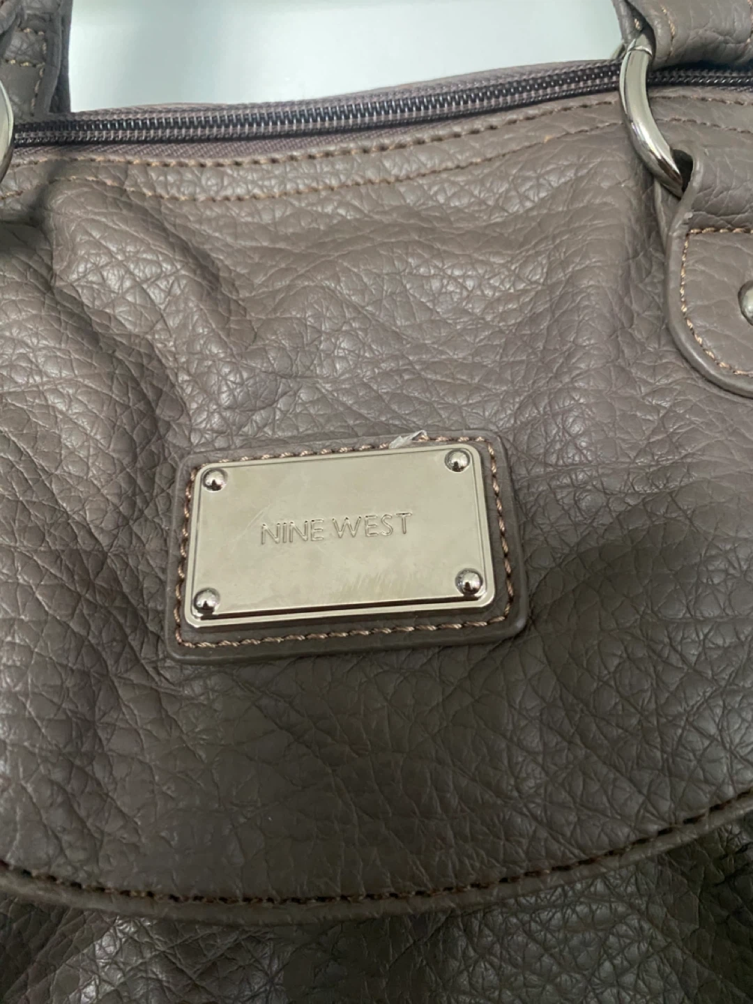 Nine West Brown Leather Shoulder Bag - photo 3