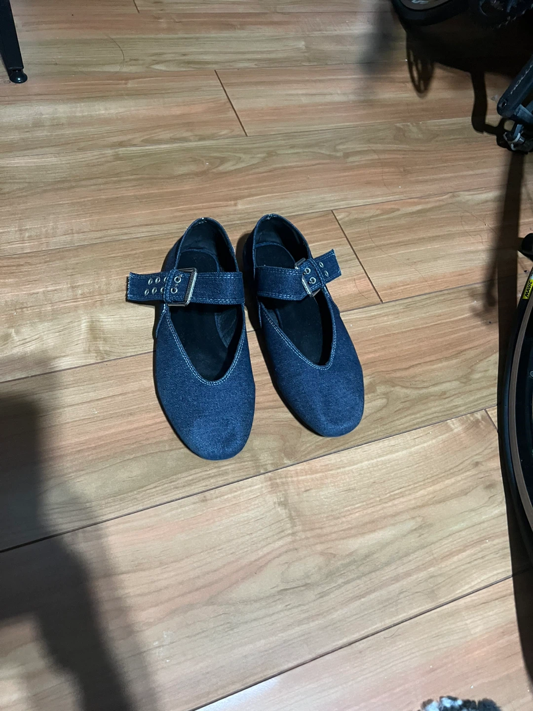 Blue Denim Mary Jane Flats - photo 3
