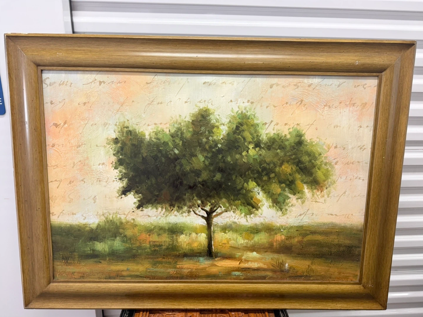 Vintage Landscape Oil Painting on Canvas Signed - photo 2