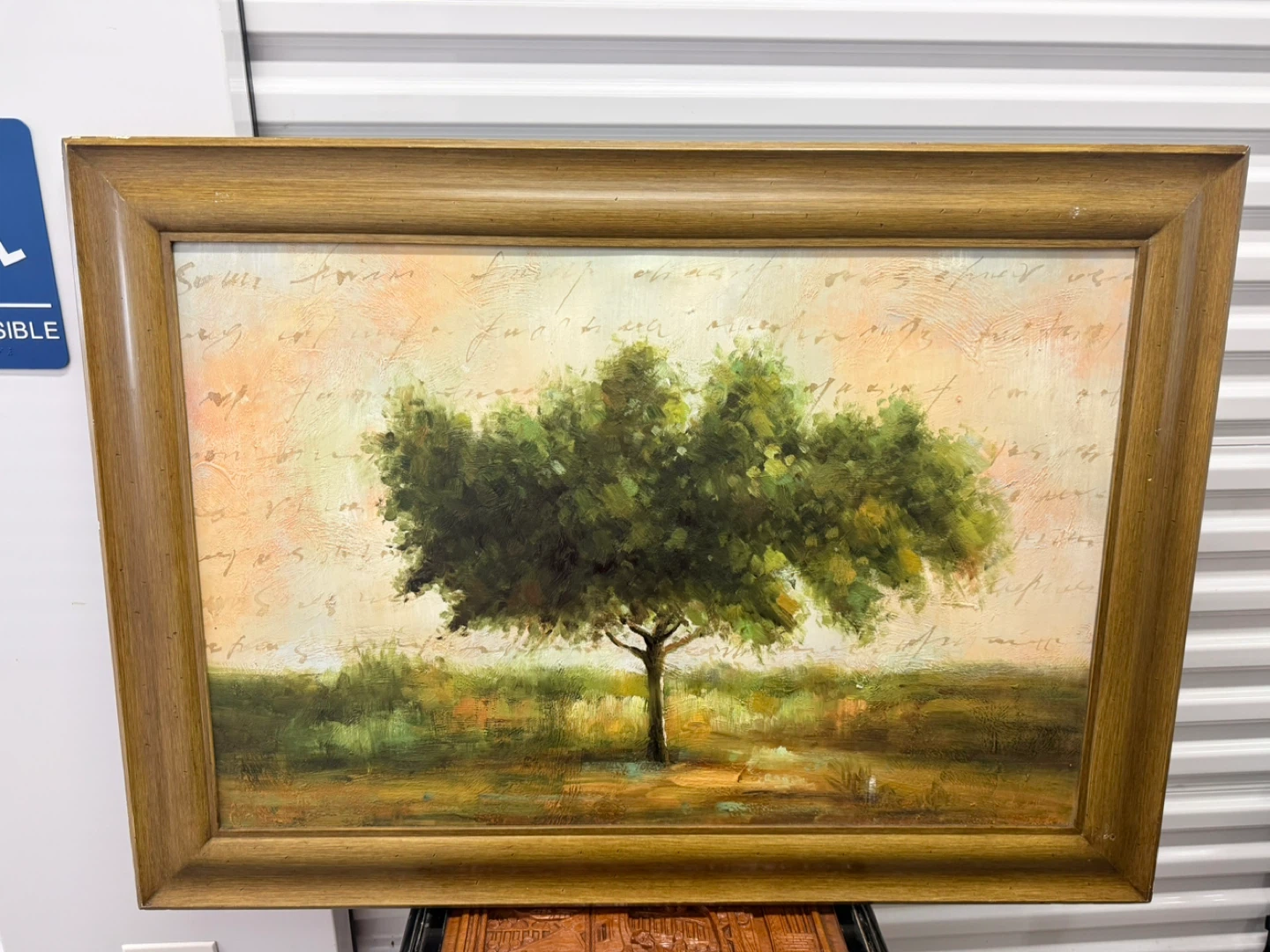 Vintage Landscape Oil Painting on Canvas Signed