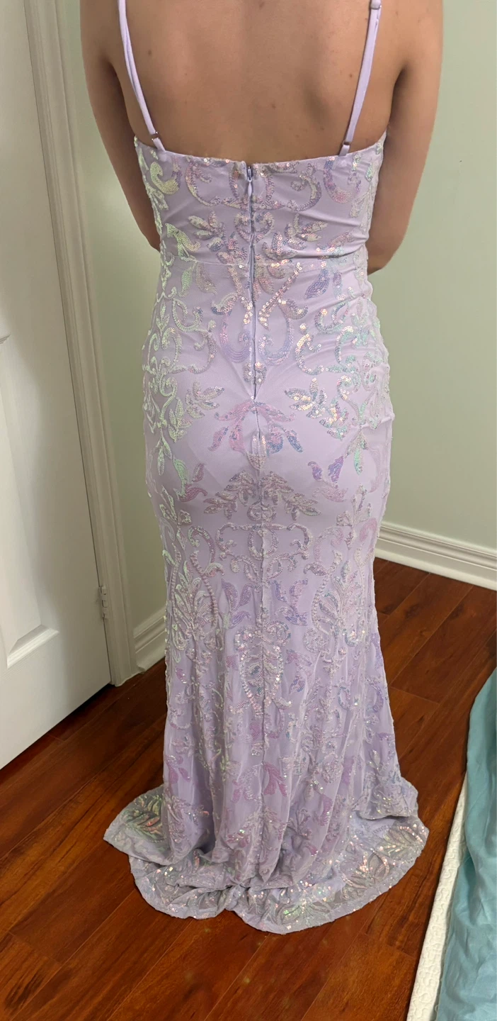 Sparkly Lavender Formal Gown - photo 2