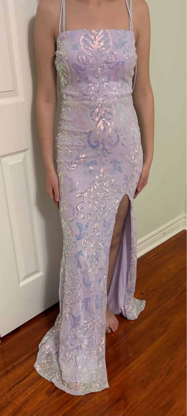 Sparkly Lavender Formal Gown