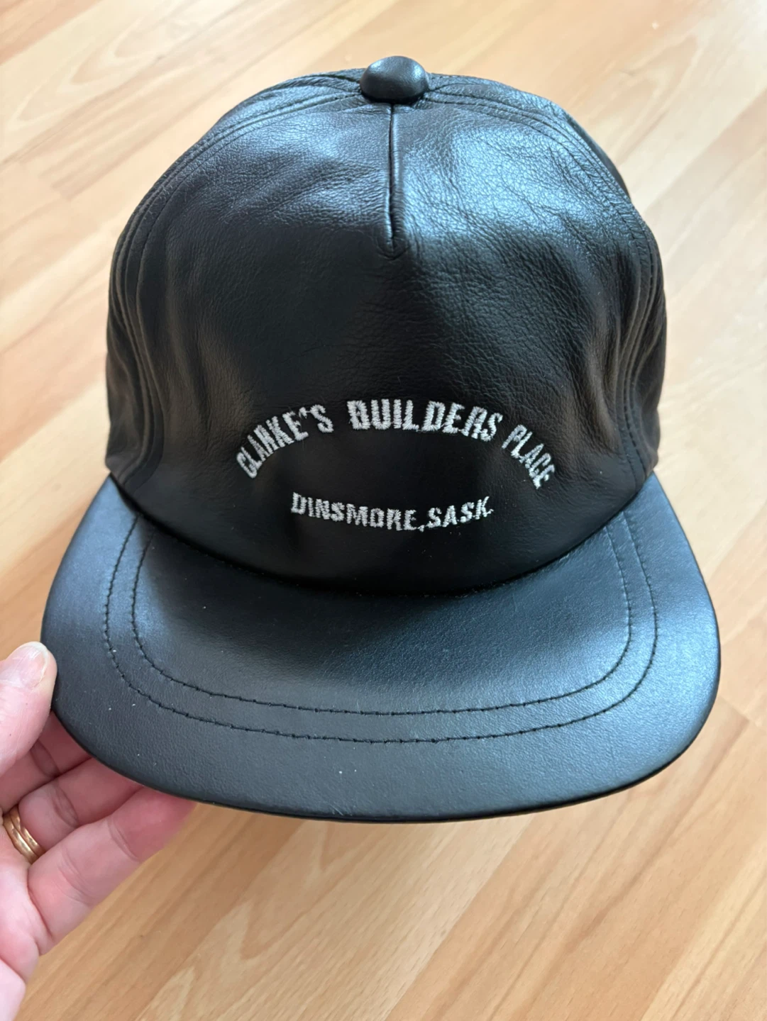 Leather Baseball Cap New never worn  $5 firm (2 available)