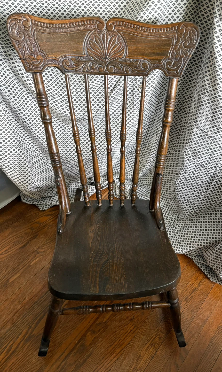 Antique Northwind Wooden Rocking Chair