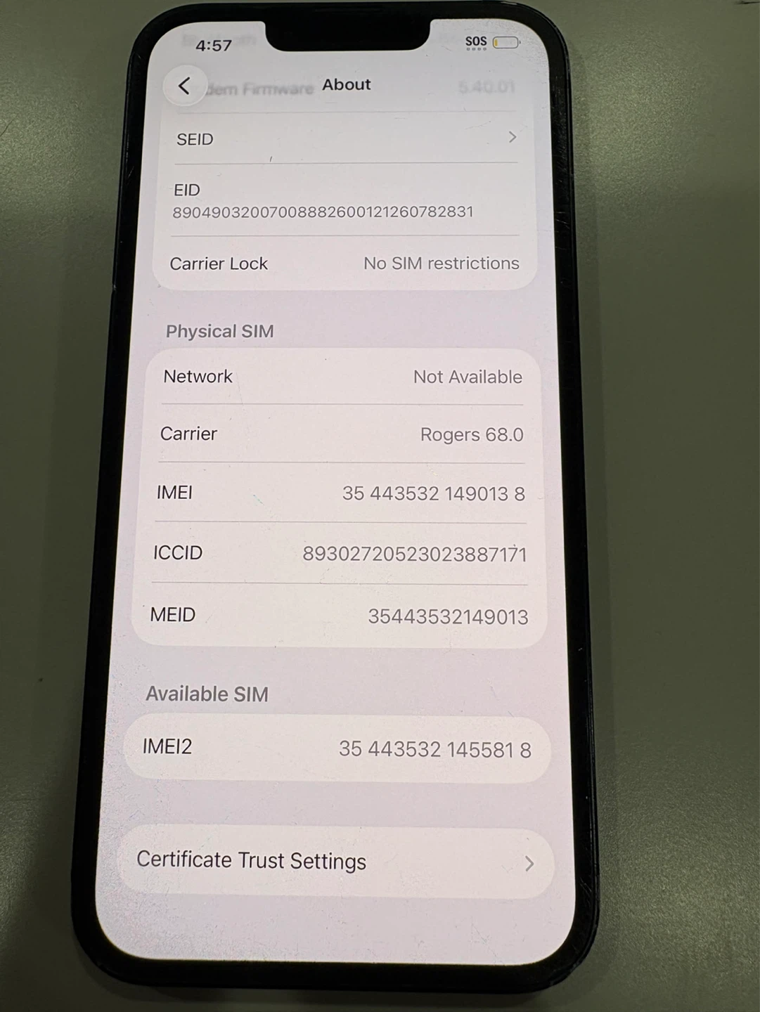 iPhone 13 256GB MIDNIGHT - UNLOCKED $300 FIRM - photo 3