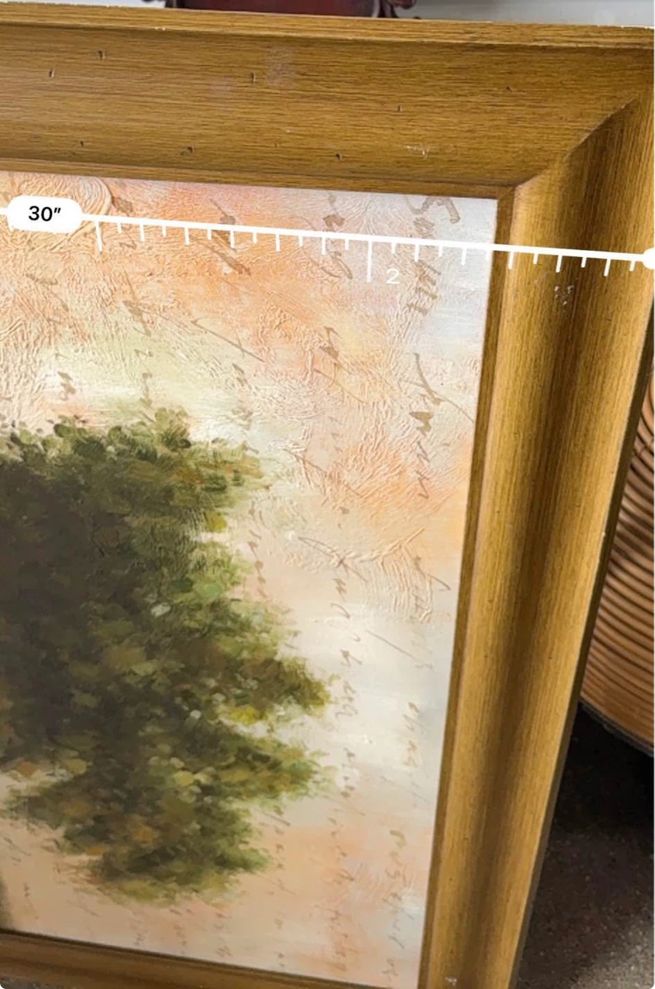Vintage Landscape Oil Painting on Canvas Signed - photo 4
