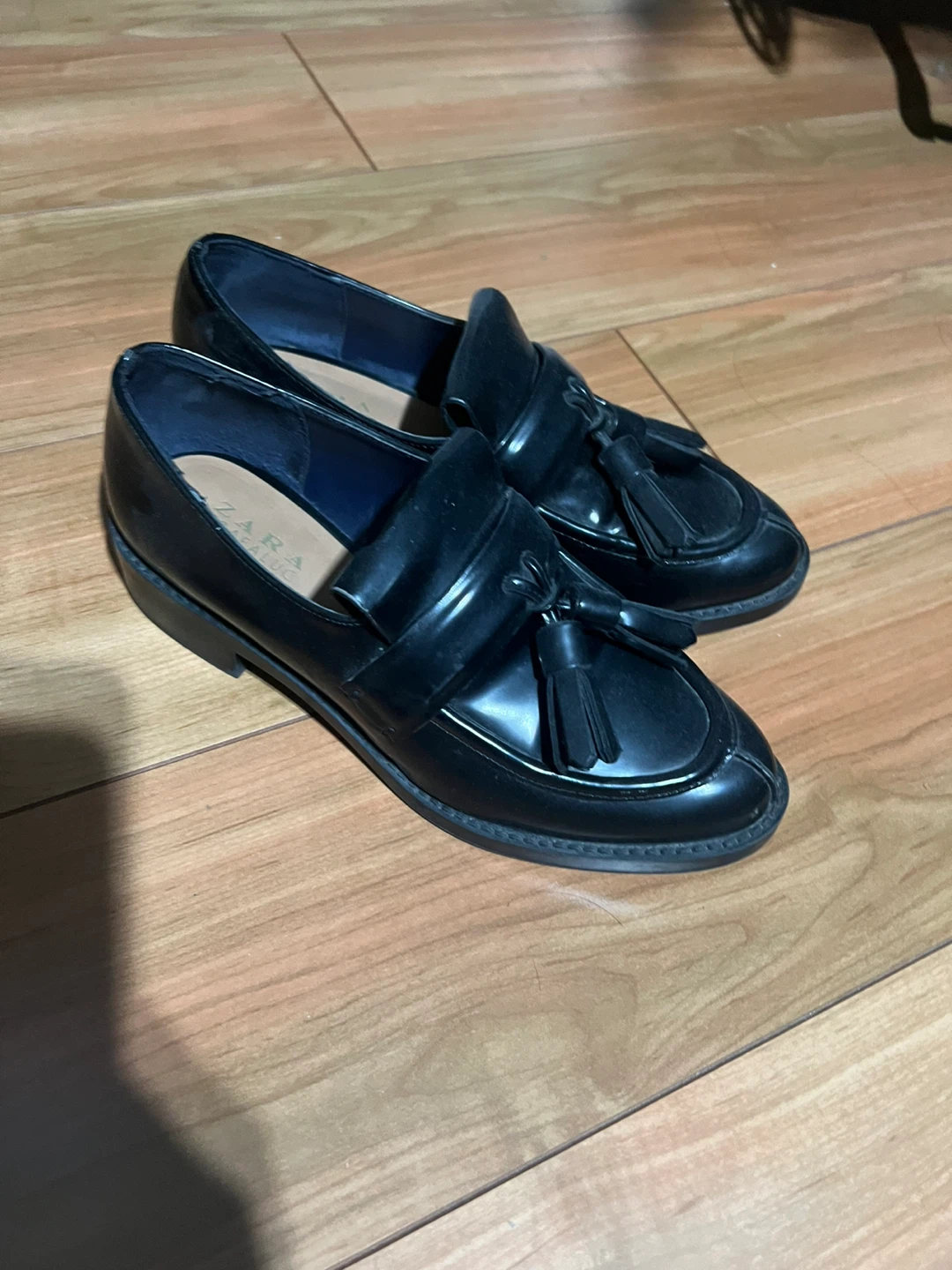 Zara Black Tassel Loafers - photo 2