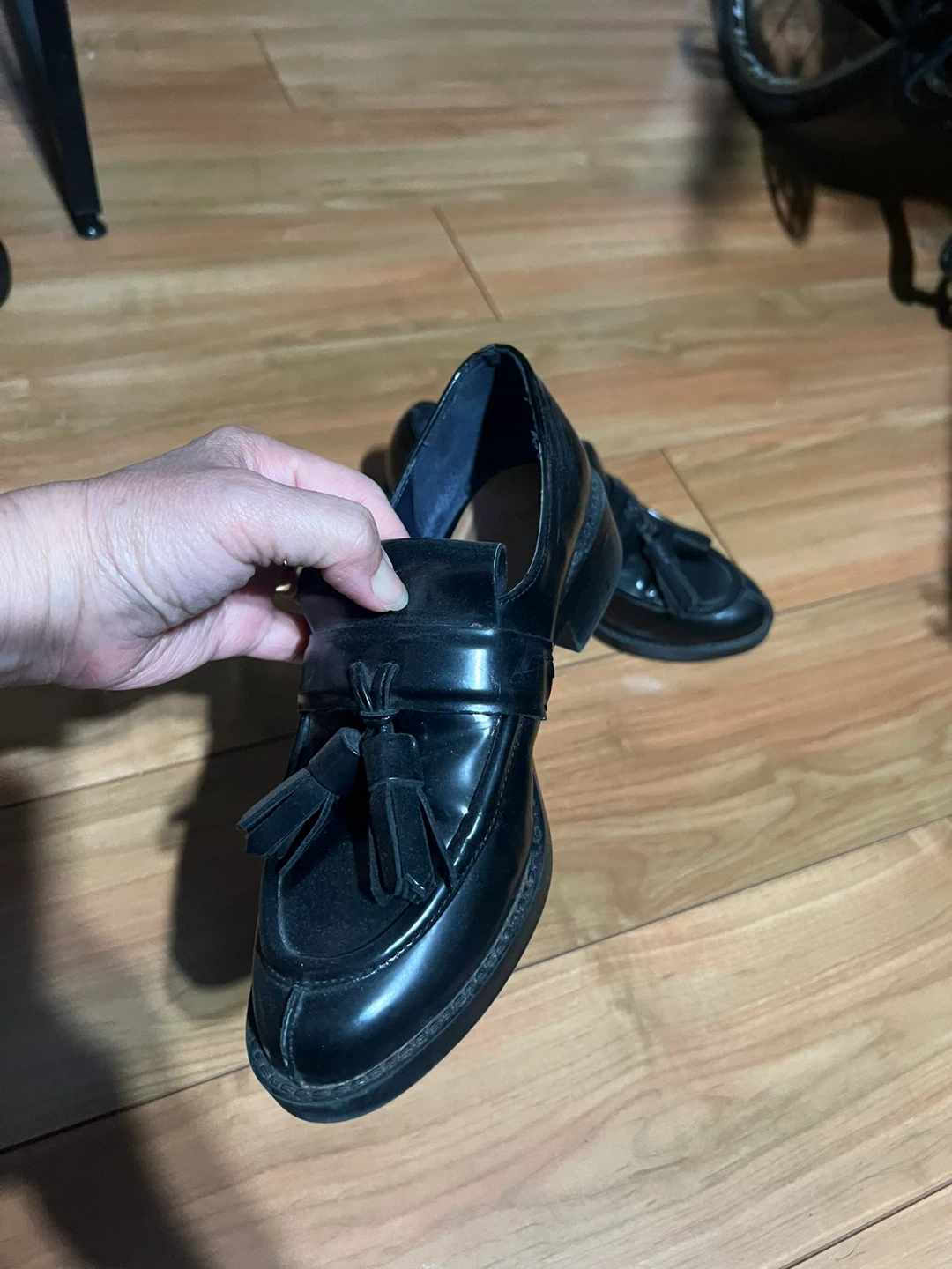 Zara Black Tassel Loafers - photo 5