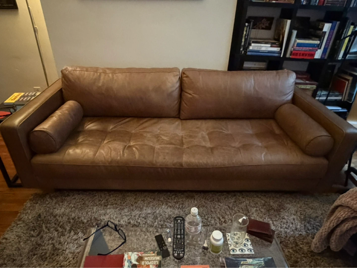 Article Sven 88” Leather Tufted Sofa - photo 3