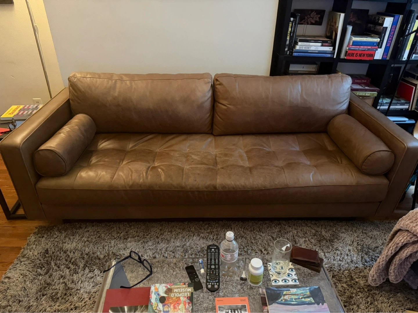 Article Sven 88” Leather Tufted Sofa - photo 4