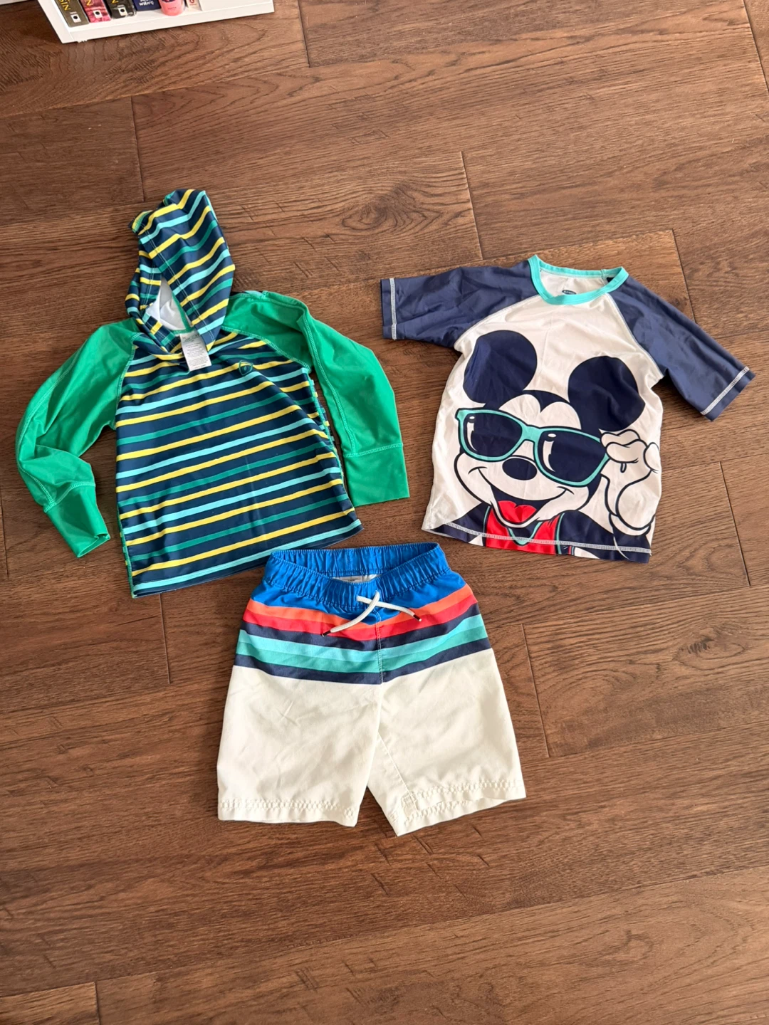 Boys 5T Swimsuit Set (with cute Disney Mickey Mouse swim top)