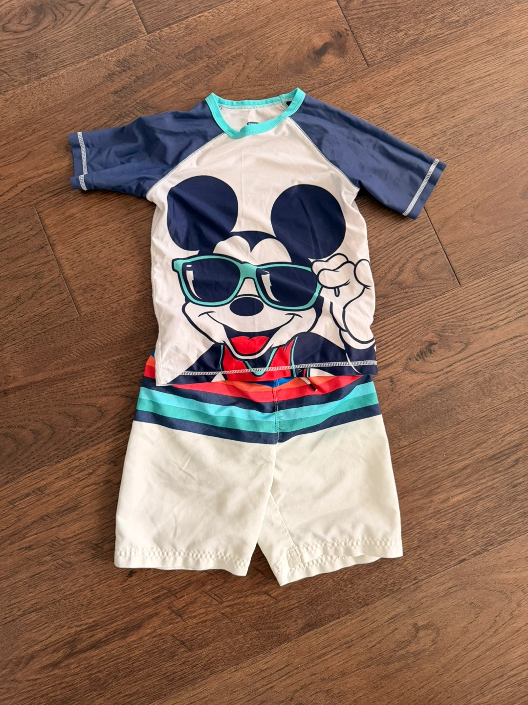 Boys 5T Swimsuit Set (with cute Disney Mickey Mouse swim top) - photo 2