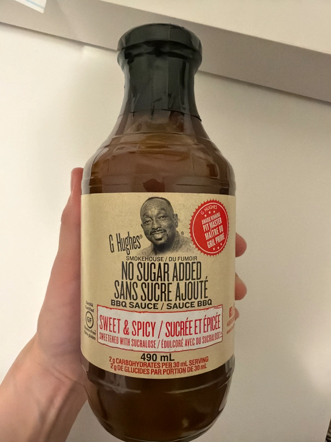 G. Hughes Smokehouse No Sugar Added Sweet & Spicy BBQ Sauce