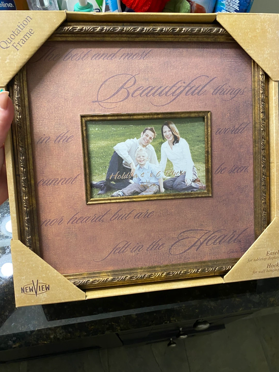 New View Quotation Photo Frame