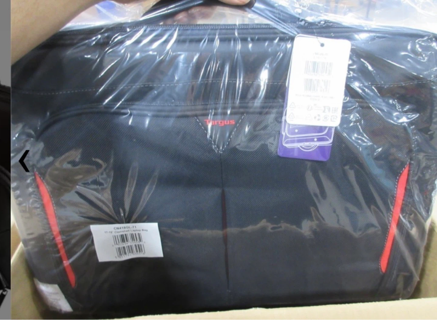 Targus Black Laptop Bag with trolley Strap