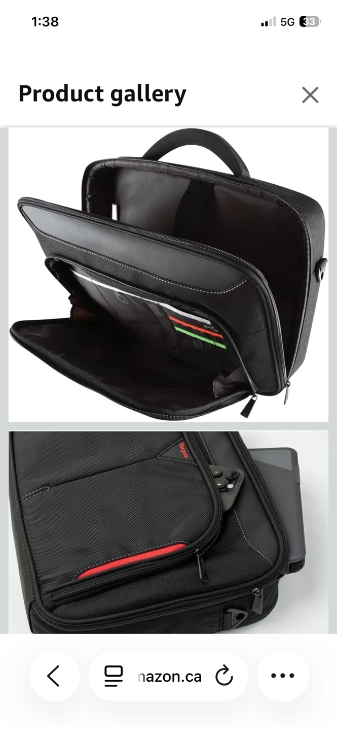 Targus Black Laptop Bag with trolley Strap - photo 5