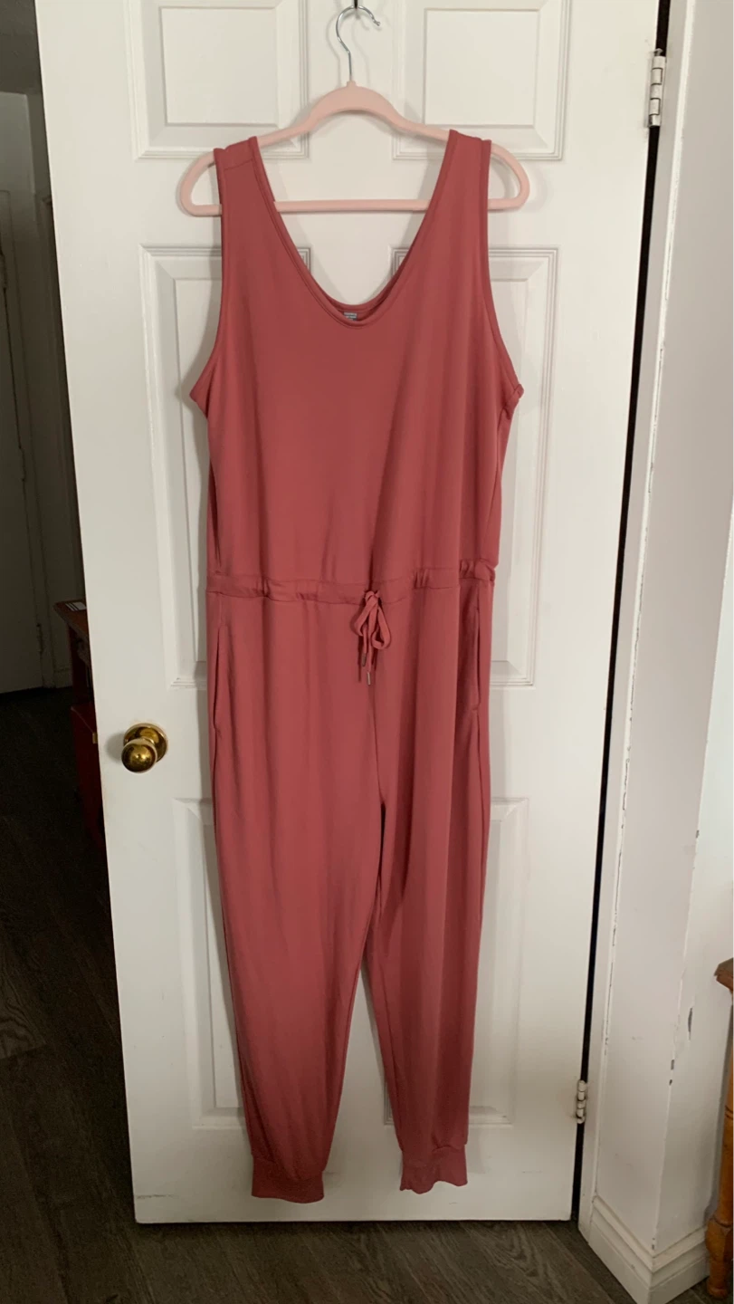 Soft Pink Active Jumpsuit -Size XL
