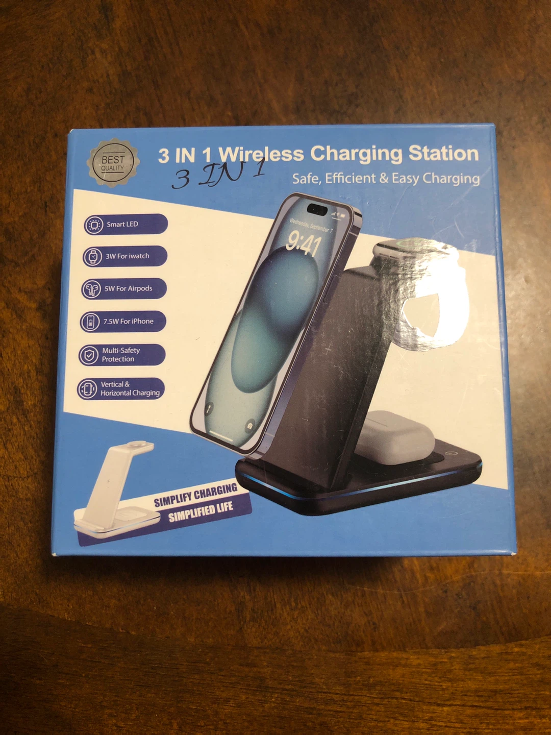 3-in-1 Wireless Charging Station for iPhone, iWatch, AirPods - photo 2