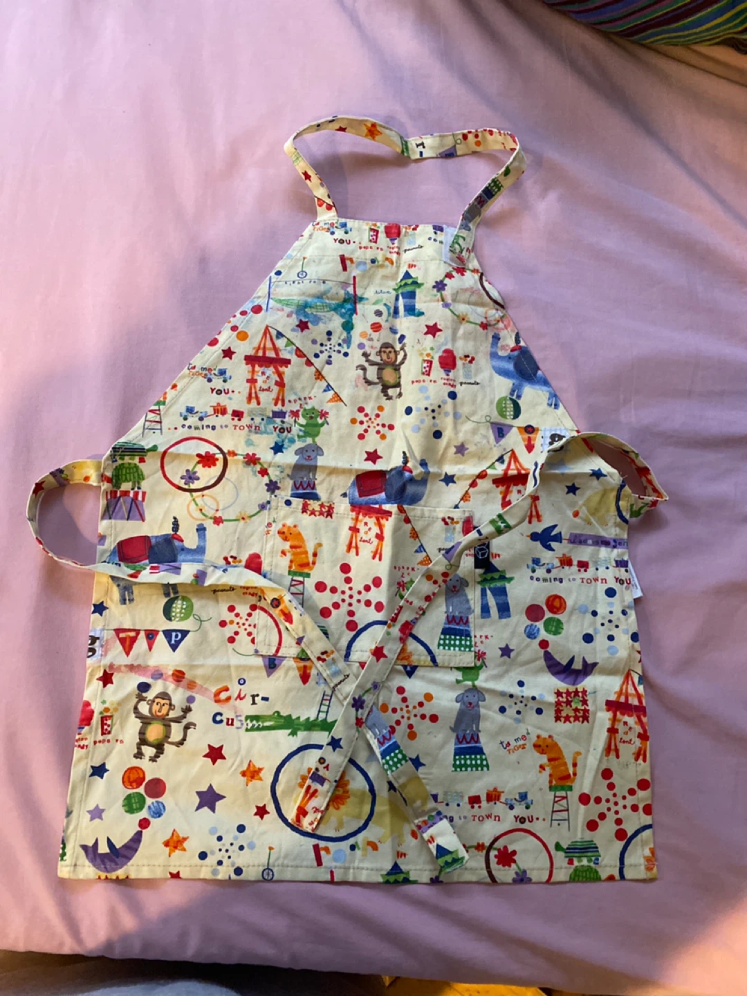 Kids' Circus Print Apron