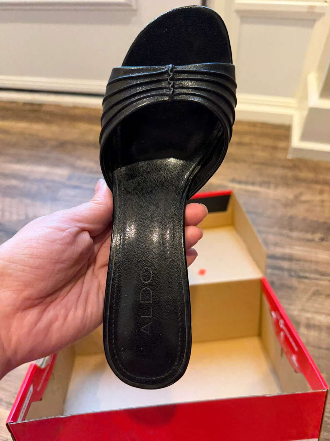 ALDO Black Heeled Mules Women's Size 7