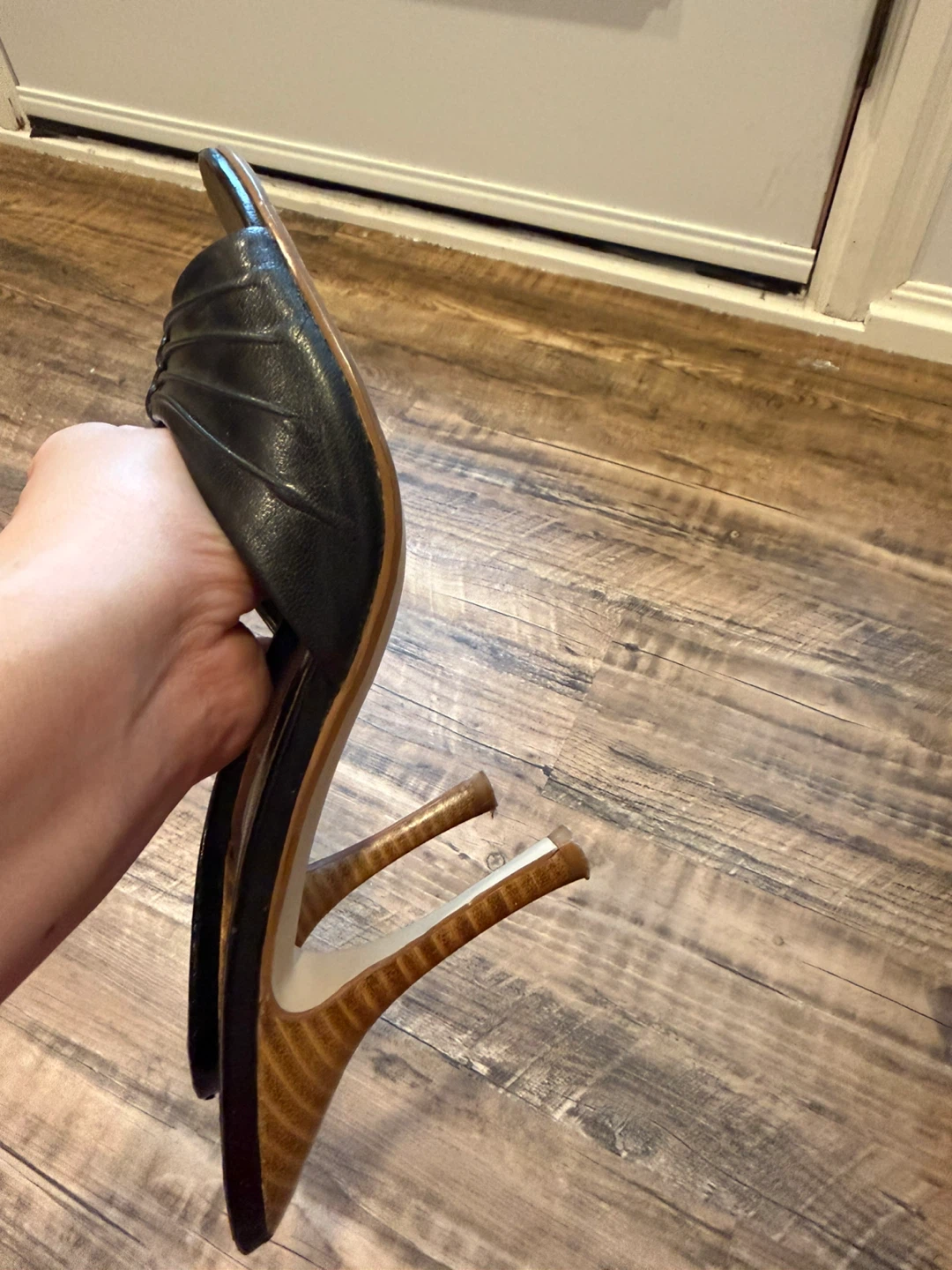ALDO Black Heeled Mules Women's Size 7 - photo 4