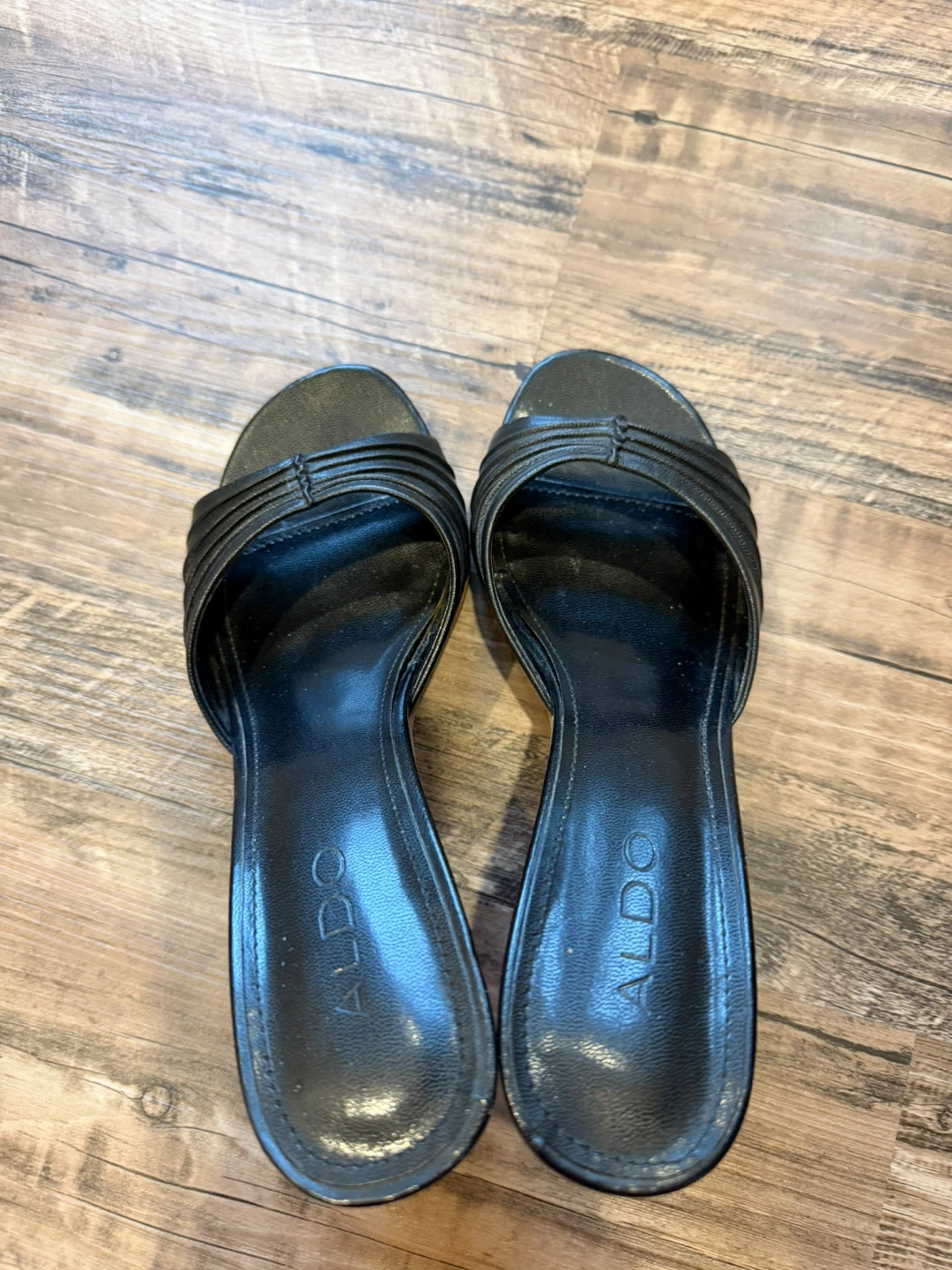 ALDO Black Heeled Mules Women's Size 7 - photo 3
